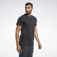 Футболка Reebok TE MELANGE SS TEE FK6133 р.S черный