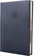 Щоденник датований синій лінія Optima Ostrich A5 2021 O25228-02