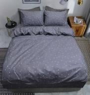 Комплект постельного белья евро 595-596 реверс лапки серый Zastelli