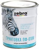 Грунтовка ZEBRA ПФ-010М серия Акварель 818 темно-серый мат 0,9 кг