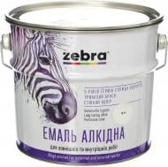 Эмаль ZEBRA алкидная ПФ-116 серия Акварель 811 белый мат 2,8 кг