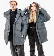 Куртка Rains Hooded Puffer Coat 1524-Slate р.XS-S