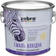 Емаль ZEBRA алкідна ПФ-116 серія Акварель 813 слонова кістка глянець 2,8 кг