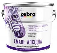 Эмаль ZEBRA алкидная ПФ-116 серия Акварель 818 темно-серый глянец 2,8 кг