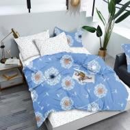 Комплект постельного белья евро DENDELION FRONT/REVERSE голубой Zastelli