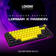 Клавиатура игровая LORGAR Wireless Mechanical Pro Black-Yellow (LRG-KBP70MW-YL-US)