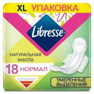 Прокладки гігієнічні Libresse Натуральна турбота нормал 18 шт.