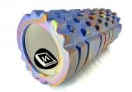 Ролик масажний EasyFit Grid Roller v1.1 Multi синій 33 см