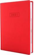 Дневник датированный красный линия Optima Magic A5 2021 O25236-03