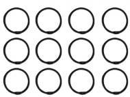 Кольца для шторок Spirella RINGO SMALL черные 12 шт. (10.20595)