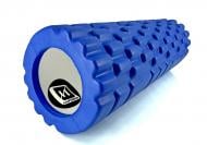 Ролик массажный EasyFit Grid Roller Mini синий 30 см