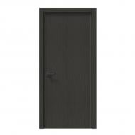 Дверне полотно IN WOOD ET-01 AL ПГ з алюмінієвою кромкою 900 мм дерево чорне