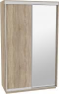 Шкаф-купе Виват В 156 ДОМ ДСП 1500x600x2400 мм дуб сонома двери / зеркало / ДСП Шкаф-купе Виват В 156 ДОМ ДСП 1500x600x2400 мм дуб сонома двери / зеркало / ДСП