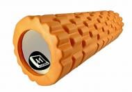 Ролик массажный EasyFit Grid Roller Mini оранжевый 30 см