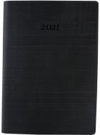 Дневник датированный черный линия Optima STRIPE A5 2021 O25285-01