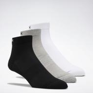 Шкарпетки Reebok TE ANK SOCK FQ5321 р.S чорний/білий/сірий 3 шт.