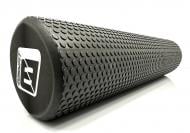 Ролик масажний EasyFit Foam Roller чорний 60 см