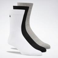 Шкарпетки Reebok Te Mid Crew Sock FQ5325 р.S білий/чорний/сірий 3 шт.