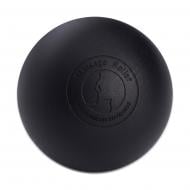 Массажный мяч EasyFit одинарный каучуковый 6,5 см черный