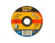 Круг отрезной Stanley 115 x 1,6 x 22,2 мм STA32622-QZ