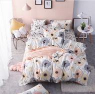 Комплект постельного белья двуспальный Маки персиковый Zastelli