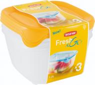 Набор контейнеров Curver Fresh & Go 1,2 л желтый