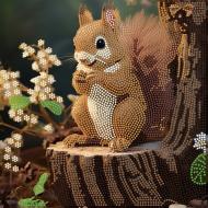 Мозаїка Strateg Картина алмазна Лісова білочка YJB3030-20
