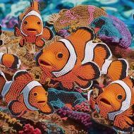 Мозаїка Strateg Картина алмазна Морські риби YJB3030-23