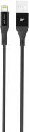 Кабель Silicon Power USB – Apple Lightning 1 м чорний (LK30AL Black/Nylon)