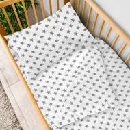 Комплект постельного белья детский 50 серые звезды на белом Zastelli