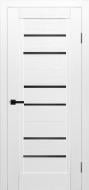 Дверне полотно ОМіС Річмонд ЧС ПО чорне скло 800 мм білий матовий