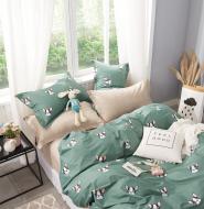 Комплект постельного белья евро DOGS/DOGS FOR REVERSE зеленый Zastelli