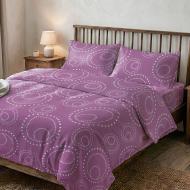 Комплект постельного белья евро BUBBLE Plum GOLD USA розовый Zastelli