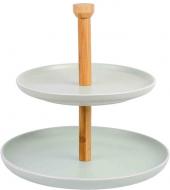 Фруктовница двухъярусная бирюза (134071)