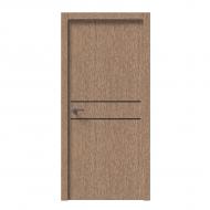 Дверне полотно IN WOOD ET-05 ПГ із чорним молдингом і кромкою 600 мм рустик золотий