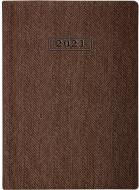 Дневник датированный коричневый линия Optima Tweed A5 2021 O26126-07