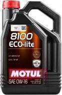 Моторна олива синтетична Motul 8100 Eco-Lite 0W-16 5 л (841051)