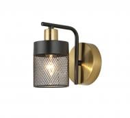 ВІТРИНА! Бра Sensio Ruan 1x40 Вт E14 мідний/матовий чорний LS-74690/1B-E1440W