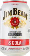 Слабоалкогольный напиток Jim Beam Whiskey-Cola 0,33 л Слабоалкогольный напиток Jim Beam Whiskey-Cola 0,33 л