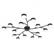 Люстра потолочная Hopfen STARK SKOG-GX-15 BK 15xGX53 черный