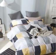 Комплект постельного белья семейный 140-141 фронт/реверс серый Zastelli