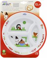 Тарелка порционная Philips Avent с развивающими рисунками SCF702