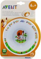 Тарелка глубокая Philips Avent маленькая с развивающими рисунками SCF706/00