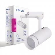 Трековый светильник Feron AL106 18 Вт 4000 К белый 32446