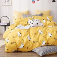 Комплект постельного белья евро CATES FRONT/REVERSE желтый Zastelli