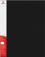 Папка А4 з пружинним механізмом CLIP A Смуга чорна Optima