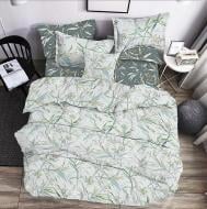 Комплект постельного белья евро OLIVA on light/on dark зеленый Zastelli