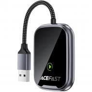 Адаптер Acefast QC1 CarPlay/Android AUTO бездротовий для авто 0,13 м чорний (6974316285793)