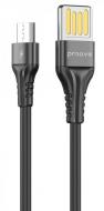 Кабель Proove Double Way Silicone Micro USB 2.4A 1 м черный (CCDS20001301)