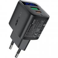 Зарядное устройство Acefast 2xUSB 25W (USB-C+USB-A) with digital display Gan A114
